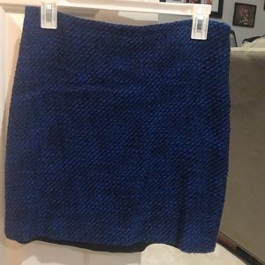 Blue and black loft skirt